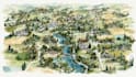 create dreamy map in watercolor style