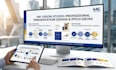create a modern business presentation and pitch deck