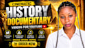 create a youtube history video with editing