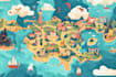 design a map in vector format, location map