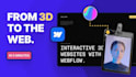 design interactive 3d animated webflow website threejs and spline