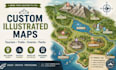 create custom illustrated maps, tourism maps, trail maps, and event maps