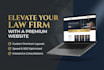 design a professional law firm website