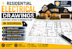 prepare residential electrical drawing lighting layout wiring plan in illions