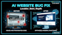 fix bugs and improve ai generated websites using lovable bolt and replit