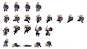 do pixel character, pixel animation, sprite sheet, chibi pixel, 2d pixel intro
