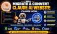 migrate convert claude ai website claude html to wordpress shopify squarespace