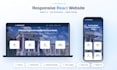 build a responsive react website with tailwind CSS
