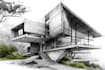 digitally sketch architecture and urban illustration