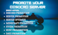 promote your minecraft server, fivem server, dayz, rust server discord promotion
