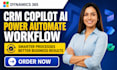 setup dynamics 365 CRM copilot ai power automate workflow business process
