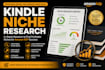 do profitable kindle niche research for amazon KDP