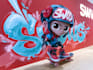make a modern street art graffiti logo