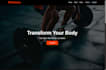 create a modern gym website