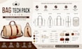 create bag tech pack, handbag tech pack, backpack tech pack for manufacturing