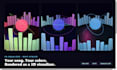 create a 3d music visualizer loop with digital equalizers for your song