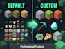 design custom minecraft pvp textures pack resource pack and blockbench 3d models
