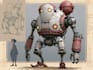 draw robot and mech design