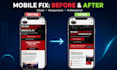 fix duda website mobile, layout, form, or design issues