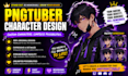 design digital pngtuber png tuber