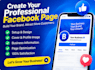 create professional facebook page and setup page profile