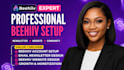 setup beehiiv newsletter landing page, email automation, ai website template