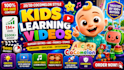 create quality  kids learning videos for youtube, kids channel