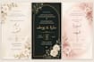 design a beautiful wedding invitation card in canva