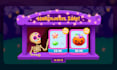 design cartoon casual mobile game UI screens