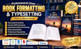 do professional book formatting, manuscript layout, typesetting ebook publishing