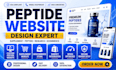 peptide website, supplement website, peptide ecommerce,peptide  website,design