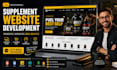 build research peptide and supplement ecommerce website