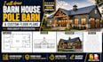 draw barn house, pole barn and custom floor plans