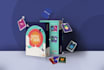 design card game board game and box