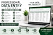 create excel attendance sheets, timesheets and do data entry