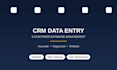 do CRM data entry and customer database management
