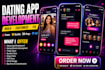 develop fix custom dating app tinder bumble hinge pof clone matchmaking app chat