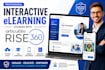 build interactive articulate rise 360 elearning course scorm lms training module