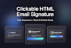 create a clickable responsive HTML email signature for gmail and outlook