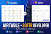 build a custom airtable database and softr web app for your business