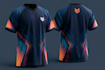 design sublimation jersey mockup and print ready pattern