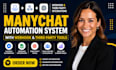 create manychat automation systems with webhooks and integrations