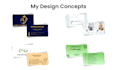 design professional, premium, and double sided business cards