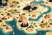 illustrate a creative vector map