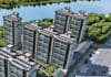 render and design riverside residential community from 2d drawing,2d site layout