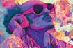 draw colorful psychedelic and trippy style illustration