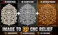 create 3d depth map grayscale image for cnc router relief