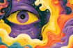 be amazing psychedelic and trippy illustration