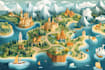 create vector map illustration