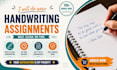handwrite your study notes and assignments neatly